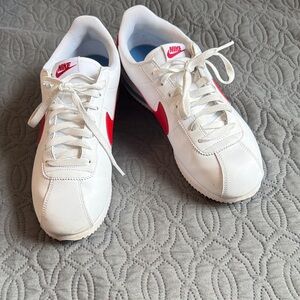 Nike Classic White and Red Sneakers